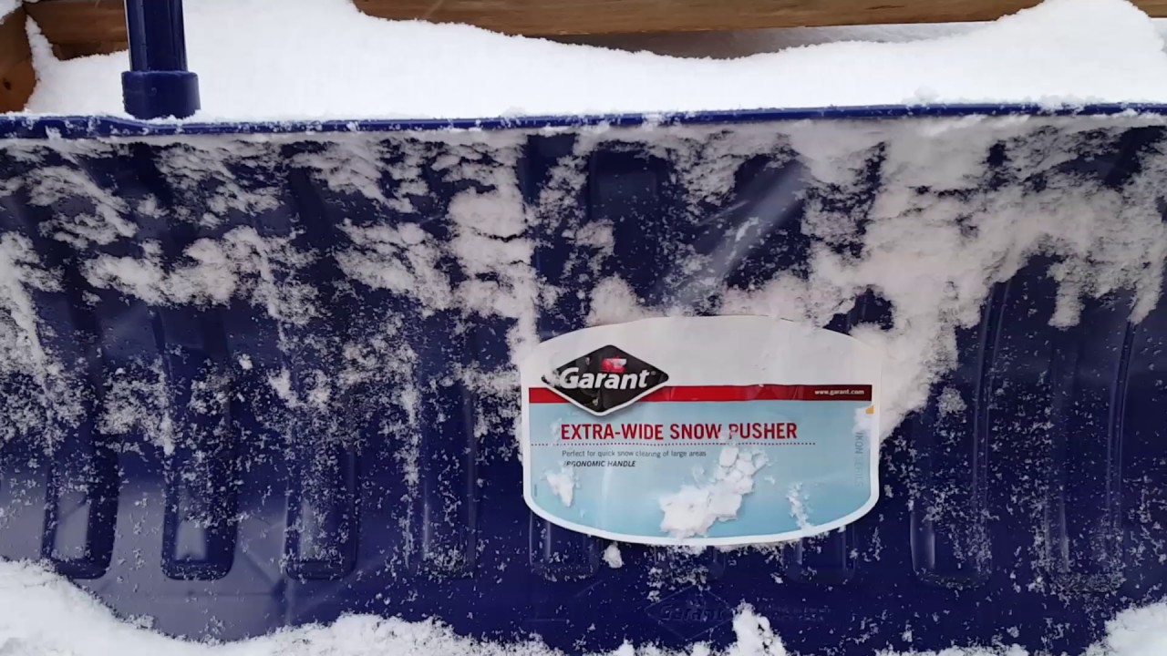 Giant snow shovel clears deck in seconds!!! Garant Yukon 36 In. Poly