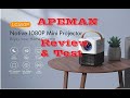 Apeman mini-projector Unboxing/ review / Test 1080P   Model LC450  - - 2021