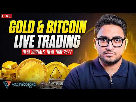 🔴Crypto & Forex LIVE Trading | BTC + Gold Scalping in Real Time | Vantage Markets