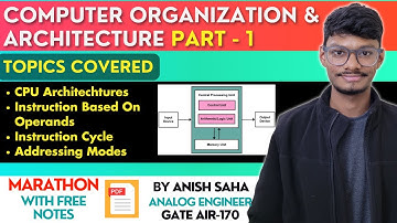🔥 COA (Computer Organization & Architecture) For GATE & Placements | Part - 1 | One Shot