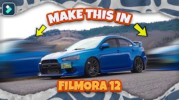 Make Smooth Whip Sliding Car Edit in Filmora 12 | Filmora 12 Tutorials