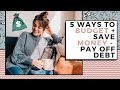 How To Budget, Save Money, & PAY OFF DEBT | Manage Your Money