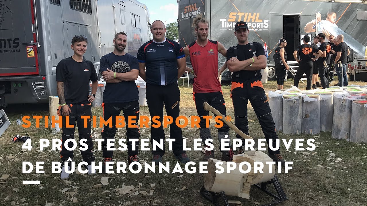Les professionnels testent les épreuves STIHL TIMBERSPORTS® | STIHL