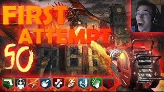 BLACK OPS III ZOMBIES: GOROD KROVI FIRST ATTEMPT LIVE W/ FACECAM REACTION!!!