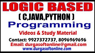 Logic Based Programming Videos And Materials By Prakash Babu
