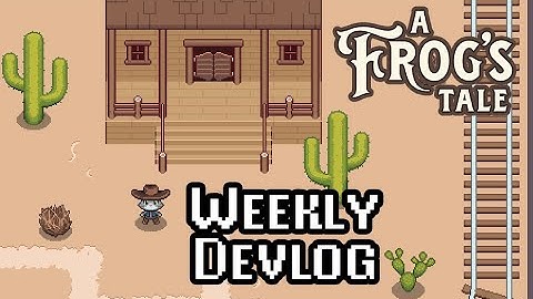 old west cowboy pixel art & theme song for my indie RPG - A Frog