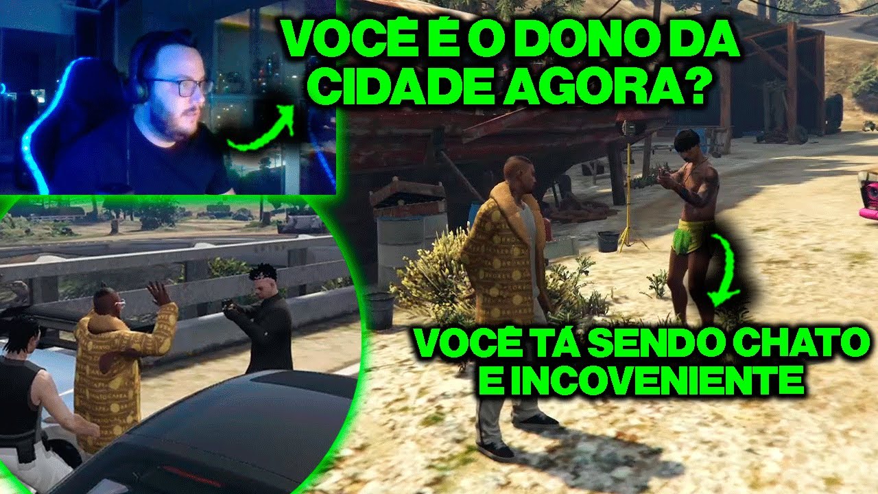 A TRETA QUE SAIU DO RP E FOI PRO PESSOAL? ÍNDIO E AMOGANGA | GTA RP ...