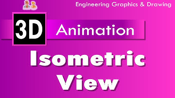 Isometric View - Part 2 | 3D Animation | Engineering Drawing