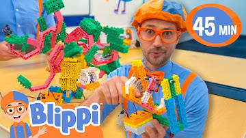 Building a ROBOT From Scratch?!🤖 | Blippi & Meekah Challenges and Games for Kids