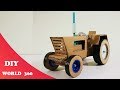 how to make a tractor- DIY cardboard craft