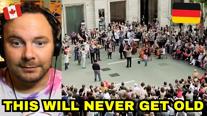 Canadian Gets GOOSEBUMPS reacting to Flash Mob - Ode an die Freude Beethoven Symphony No.9