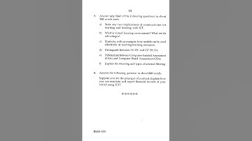 BESE 135  IGNOU December 2019 Question