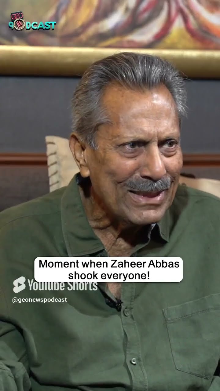 Moment when Zaheer Abbas shook everyone!? - #zaheerabbas #geopodcast #shorts