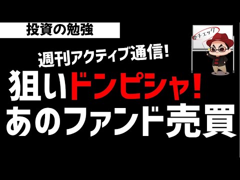 【週刊アクティブ】あのファンドの狙いはドンピシャか？絶好調某ファンド！ズボラ株投資