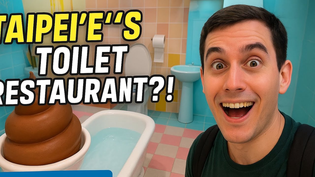 Inside Taipei’s Weirdest Café! 🤯 Modern Toilet Restaurant Experience 🇹🇼🚽