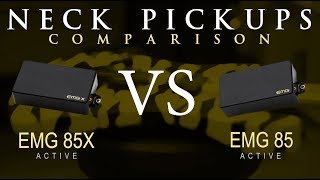 EMG 85X vs EMG 85 - Active NECK Pickup Guitar Comparison / Demo