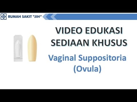 Video: Cara Memasukkan Supositoria Progesteron Tanpa Aplikator