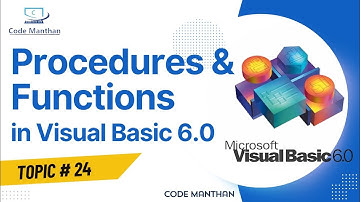 Procedures and Function in Visual Basic 6.0 | Function Kya Hai
