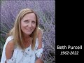 In memory of beth purcell 1962  2022