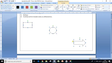 Como alinhar todas as formas no Word?