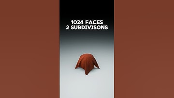 1 vs 2 Million Faces Cloth Simulation #minecraft #viralvideo #youtubeshorts  #3danimation #3d