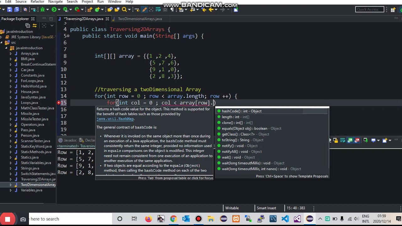 Traversing 2 Dimensional Arrays in Java - with Mangaliso - YouTube