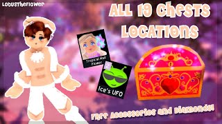 All 19 CHESTS LOCATIONS In Royale High! FREE Accessories & Diamonds!