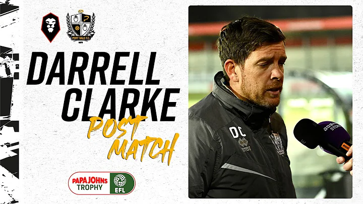 Post Match | Darrell Clarke reacts to Papa Johns Trophy defeat