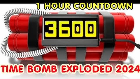 3,600 Seconds (1 Hour) Countdown (The Time Bomb Explode 2024) Remix Donkey Kong 94 Gameboy Hurry up