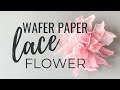 Frying Wafer Paper? How to make large Lace Flower in under 30 minutes | Anna Astashkina