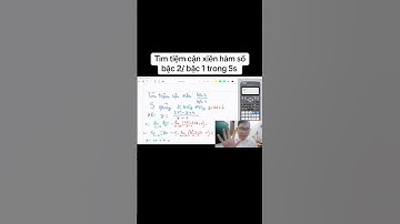 Tìm tiệm cận xiên hàm bậc 2 / bậc 1 trong 5s #thayphuongquan #shorts #short #education #maths