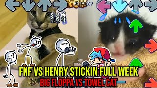 Henry Stickmin FULL WEEK HECKER VS Towel Kitten! - Friday Night Funkin'