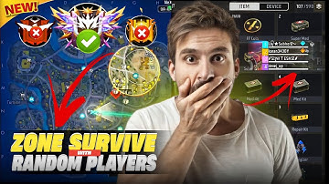  ZONE SURVIVE FREE FIRE BEST CHARACTER ⚡ ZONE SURVIVE WITH RANDOM PLAYERS 😀