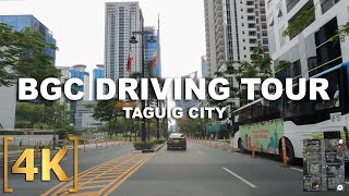 Full Driving Tour inside Bonifacio Global City | 4K | BGC, Taguig City, Philippines