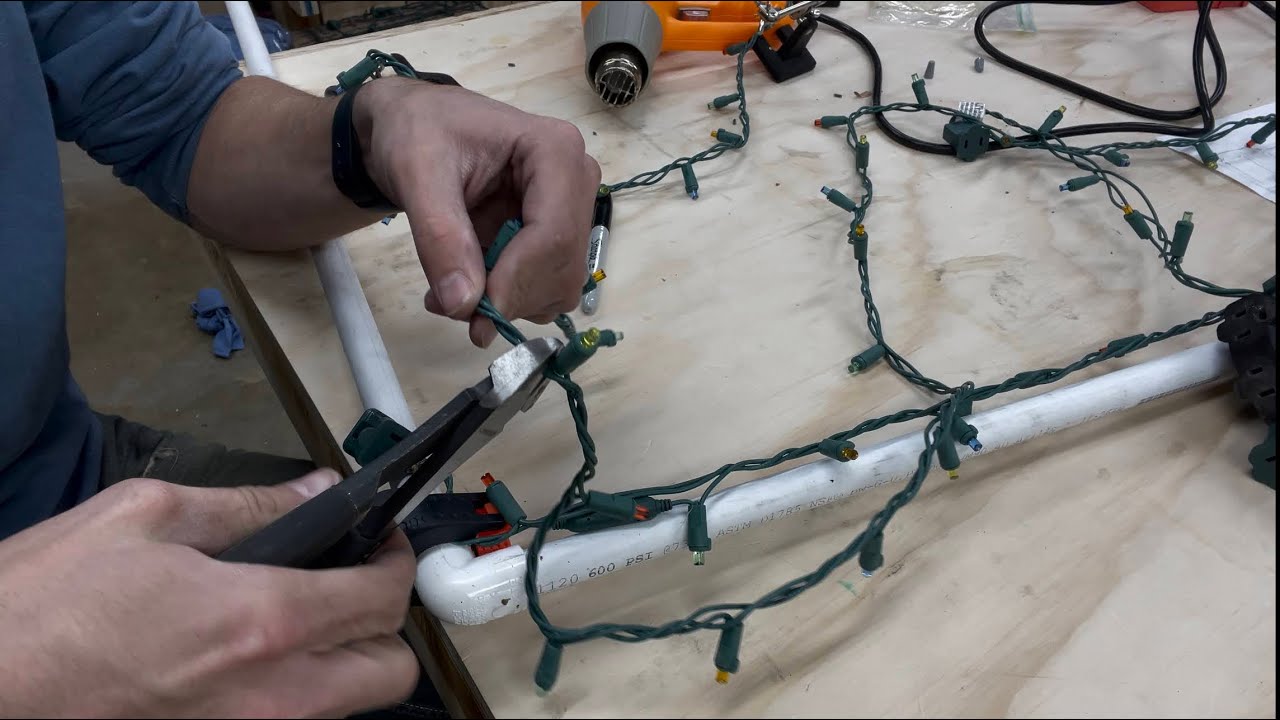 How to Shorten and Solder LED Christmas Lights (Part 1 of 3) 
