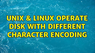 Unix & Linux: operate disk with different character encoding
