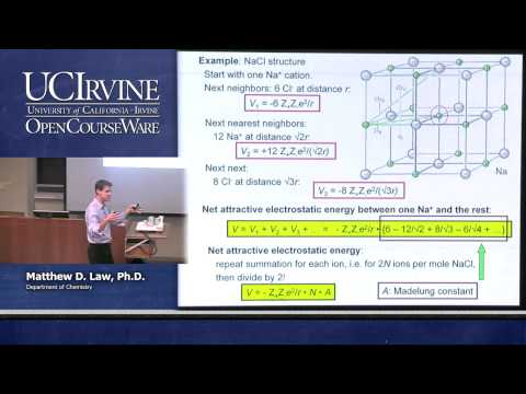 Chemistry 107. Inorganic Chemistry. Lecture 13