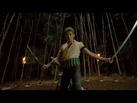 Zoro vs Shimotsuki Kuina with Bamboo Sticks One Piece Live Action Netflix 