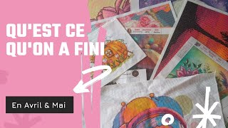 [18] ✔️ Qu'est-ce qu'on a fini en Avril & Mai? #projetfini #diamondpainting #crossstitch #pixelhobby