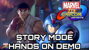 Marvel VS Capcom Infinite - Story Demo Gameplay Walkthrough! PS4 Pro!