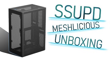 SSUPD Meshlicious ITX Case Unboxing - Black Full Mesh with PCI-e 4 riser