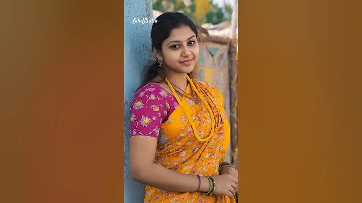 ✨🌸 Majestic Yellow Floral Saree & Magenta Floral Blouse Styling for Elegant Women! 👑 | #LohiStudio