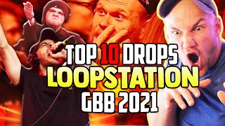 TOP 10 DROPS 😱 Solo Loopstation GRAND BEATBOX BATTLE 2021: WORLD LEAGUE BEATBOX REACTION!!!