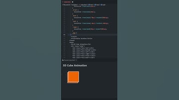 3D Cube animation HTML and CSS tutorial for beginners 2021 #shorts #coding