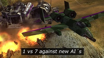1vs7´s against the new AI´s - HARD - [C&C Generals Zero Hour]
