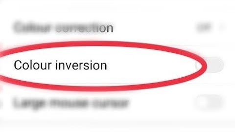 How To Enable Colour inversion Display Settings In Redmi Note 5 Pro