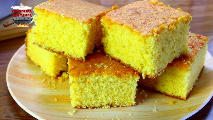 Bolo de Fubá De Liquidificador - Receitas Agora, Receita