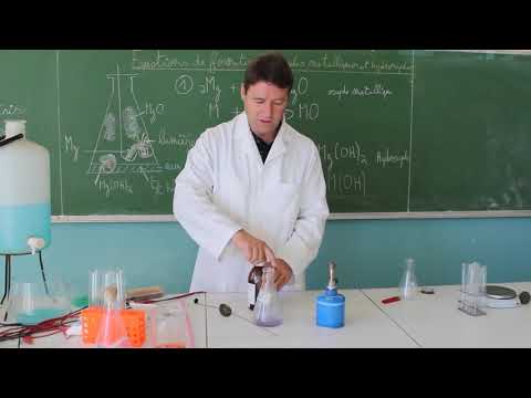 Chimie8 : équations de formation des oxydes métalliques et hydroxydes