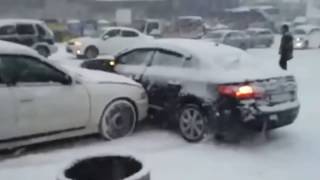 Car Crash Compilation Winter Fails 2017