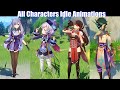 Genshin Impact - All 25 Characters Idle Animations (PC)